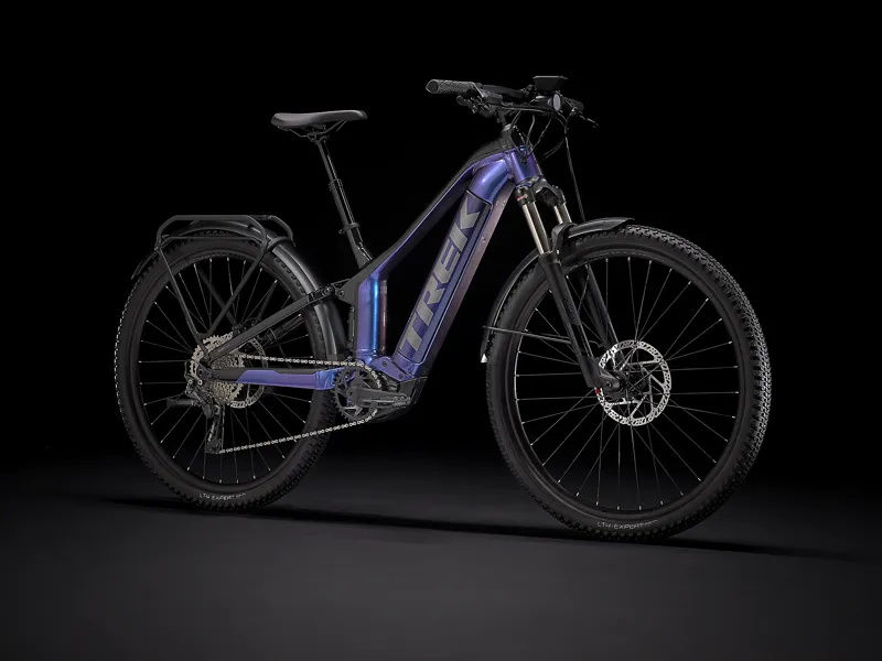 2022 Trek Powerfly FS 4 EQ Electric Mountain Bike Purple and Black-1